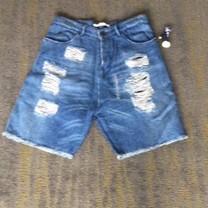 Scotch & Soda Distressed Jean Shorts